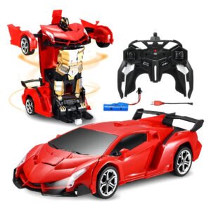 Carrinho Robô Controle Remoto Lictin 2.4 Ghz Para Crianças Vermelho Marshall