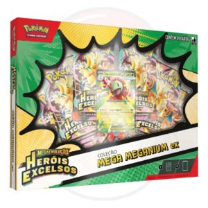 Cartas Pokémon Tcg Coleção Mega Meganium Ex C/49 Cards Copag Megaevolução – Heróis Excelsos – Mega Meganium Ex Português