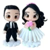 Casal Topo De Bolo Noivinhos Biscuit Casamento Promoção Topo De Bolo