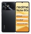 Celular Smartphone Realme Note 80s 128gb 4gb Ram Dual Sim Bateria 6000mah Ultrafino 7,94 Mm Resistência À Poeira E Água Ip54 Preto