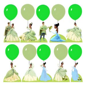 Centro De Mesa Princesa Tiana Kit Display Decoração Totem