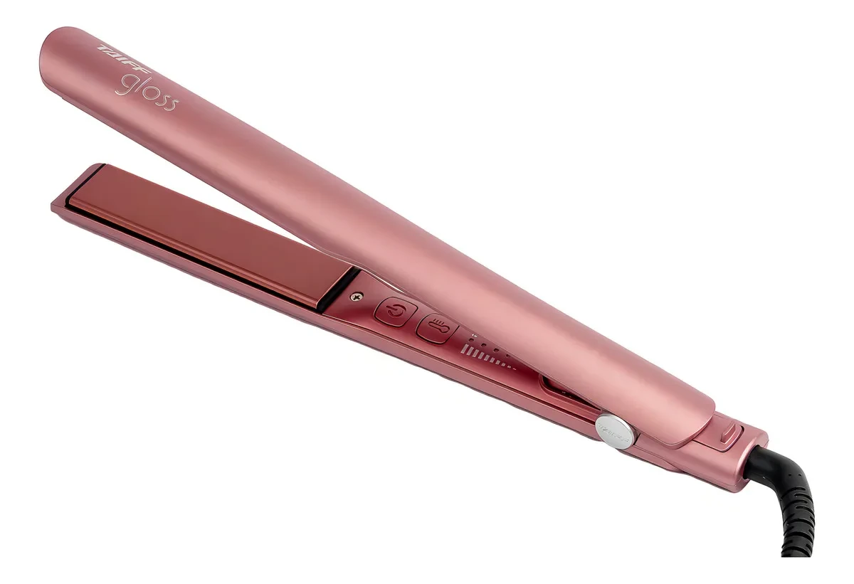Chapa Taiff Gloss Rose 230°c Bivolt Profissional Original Chapa Gloss Rose Taiff, prancha de cabelo profissional, alisamento capilar, chapinha bivolt