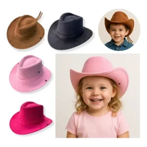 Chapéu Cowboy Festa Junina Infantil Camurça Ana Castela Peão