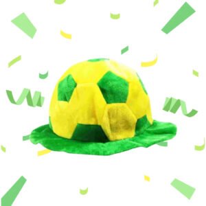 Chapéu De Bola Brasil Torcedor Futebol Copa Veludo Premium