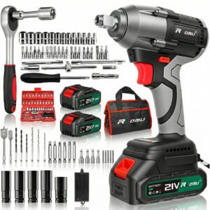 Chave De Impacto Brushless Parafusadeira Furadeira 2 Bateria