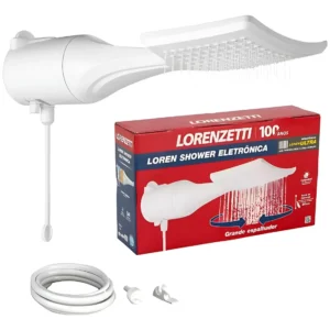 Chuveiro Ducha Lorenzetti Loren Shower Eletrônico Branco 7500W 220V