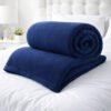 Cobertor Manta Macio Inverno Toque Aveludado Azul Marinho