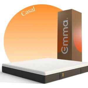 Colchão Casal Emma Premium Hybrid 2.0 (138cmx188cm) A Vácuo Cinza