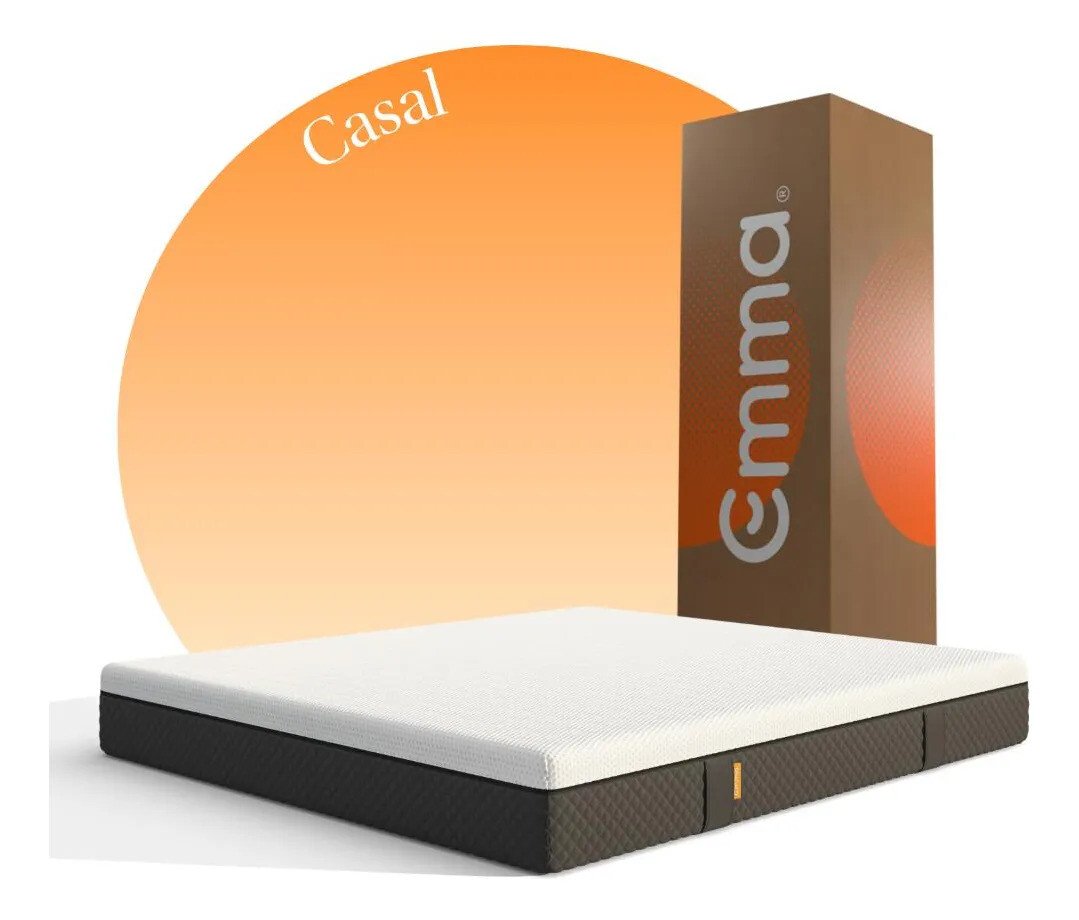 Colchão Casal Emma Premium Hybrid 2.0 (138cmx188cm) A Vácuo Cinza Colchão Casal Emma Premium Hybrid 2.0 (138cmx188cm) A Vácuo Cinza