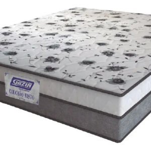 Colchão Casal Espuma D33 Fort 138x188x21cm Cinza Branco Cor Cinza/branco