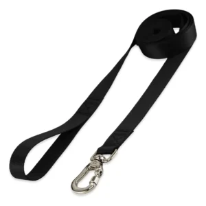 Coleira Guia Longa 2 Metros Para Cães Cachorro Basic Pet Cor Preto Tamanho Grande Adestramento Passeio