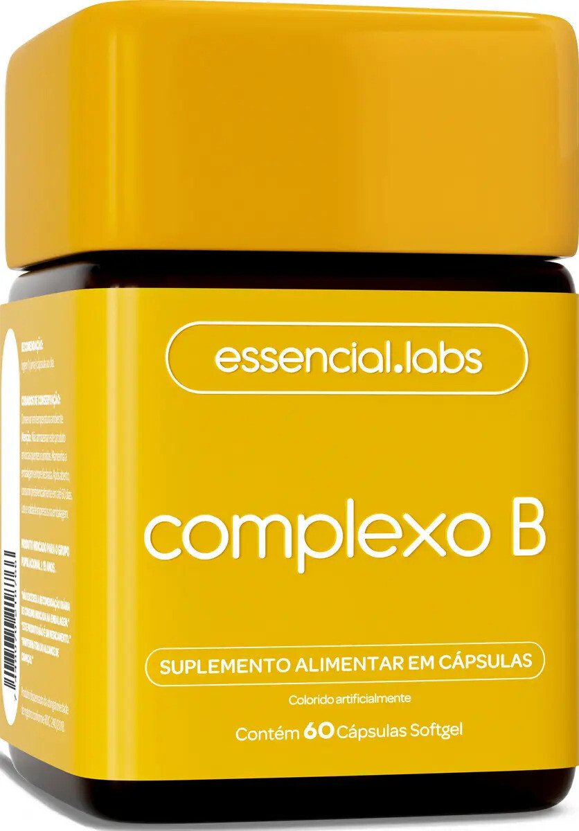 Complexo B - 60 Cápsulas Softgel - Fórmula Com Máxima Concentração E Biodisponibilidade Sem Sabor Complexo B - 60 Cápsulas Softgel - Fórmula Com Máxima Concentração E Biodisponibilidade Sem Sabor