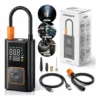 Compressor de Ar Portátil Digital B&G Preto USB-C para Carro Moto Bike