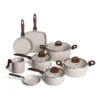 Conjunto de Panelas 8 Peças Ceramic Life Smart Plus Vanilla - Brinox Baunilha