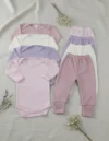 Conjunto Body Longo e Calça Mijão Bebê Sv Baby Lar
