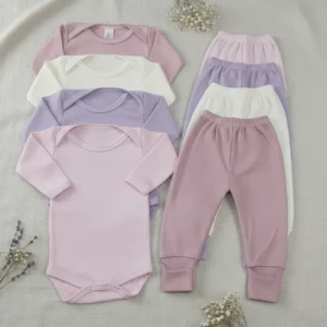Conjunto Body Longo e Calça Mijão Bebê Sv Baby Lar