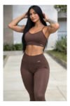 Conjunto Gkd Zero Transparência Legging Cós Alto Top Duplo