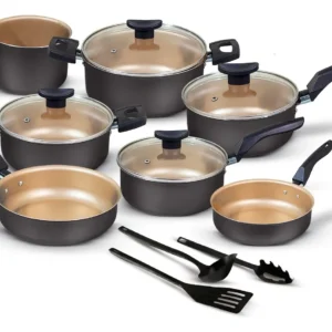 Conjunto Panelas Antiaderente 10 Peças Teflon Várias Cores Essenza Di Chef