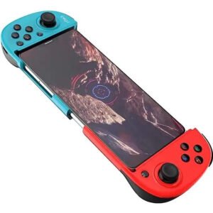 Controle Bluetooth Sem Fio Bsp-d3 para Smartphones nas cores azul e vermelho