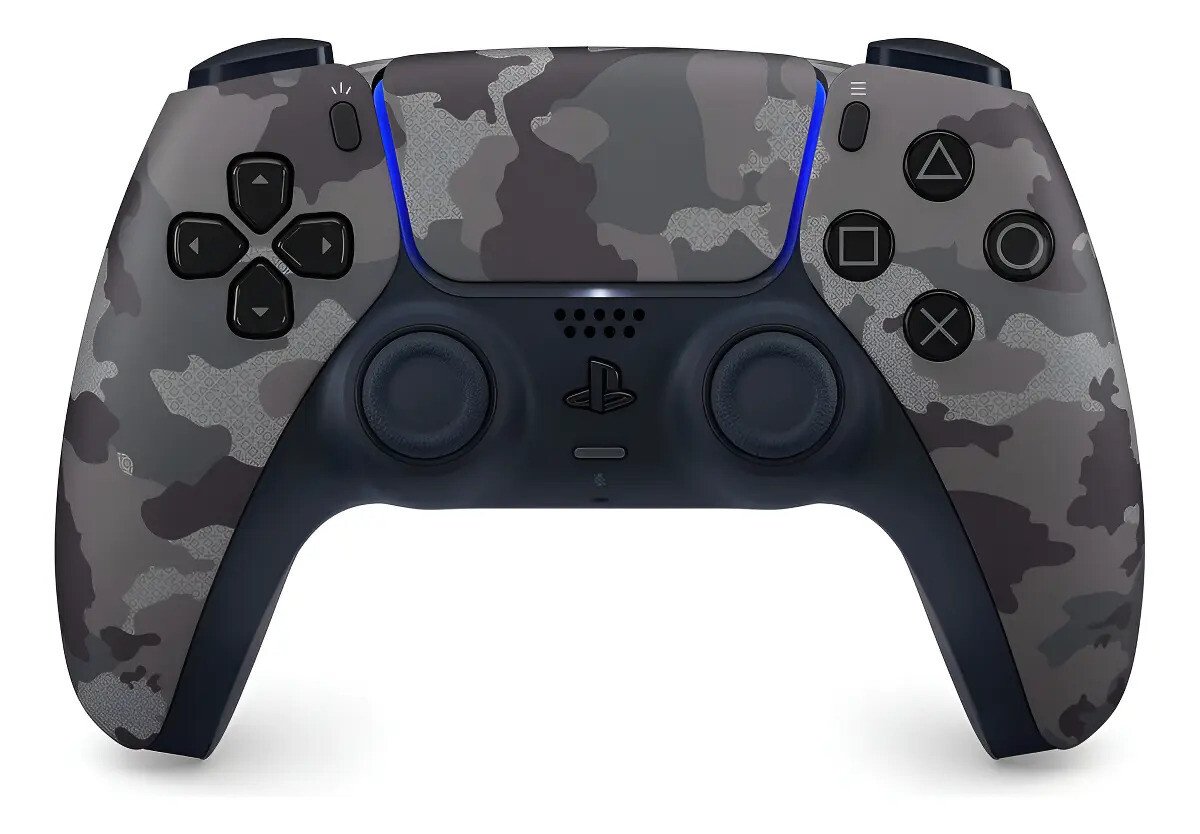 Controle Joystick Sem Fio Sony Playstation Ps5 Gray Camuflado Controle Joystick Sem Fio Sony Playstation Ps5 Gray Camuflado