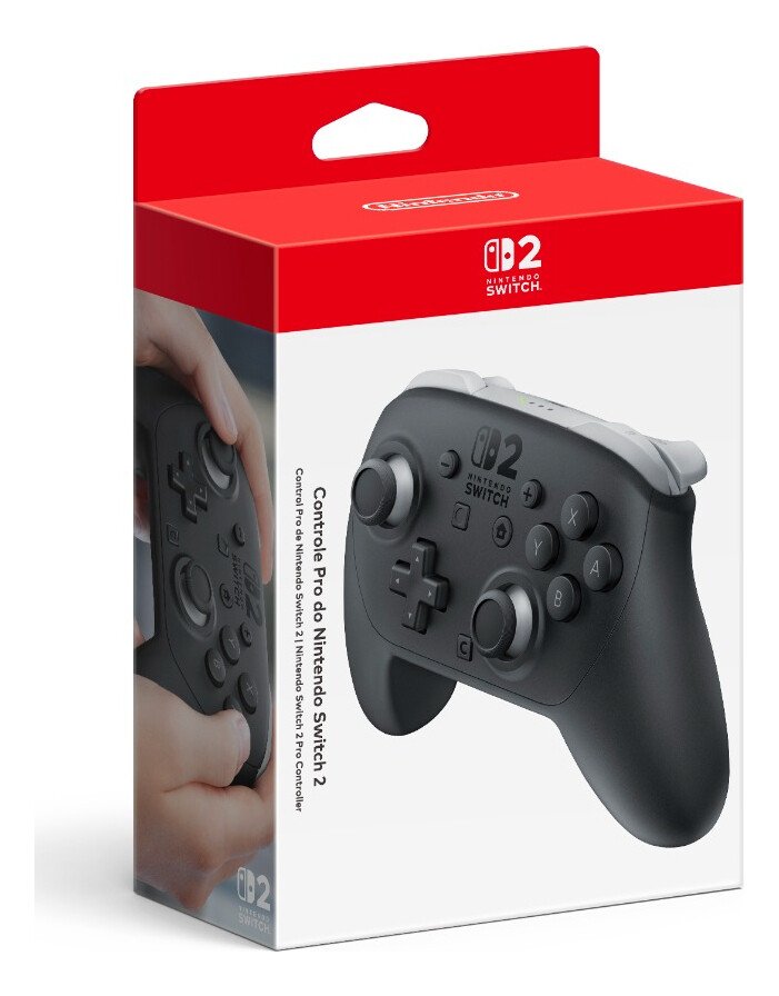 Controle Pro Do Nintendo Switch 2 Preto Controle Pro Do Nintendo Switch 2 Preto