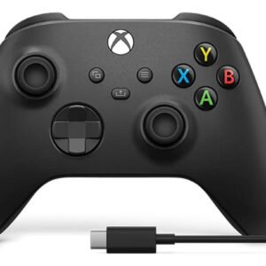 Controle Sem Fio Microsoft Xbox One Series Com Cabo Usb-c Preto