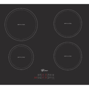 Cooktop De Indução Fischer 4 Bocas Vitrocerâmica Com Touch Screen 220v Preto