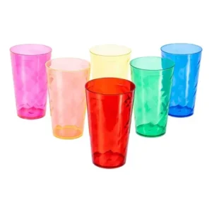 Copo Twister Acrilico Colorido 500ml - Kit 30 Unidades para Festas