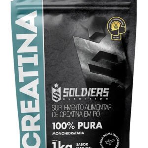 Creatina 1kg Suplemento Monohidratada Em Pó 100% Pura – Soldiers Nutrition Sem Sabor