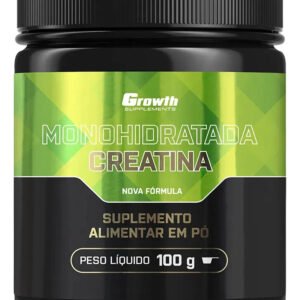 Creatina Monohidratada 100g Growth Supplements – Sem Sabor Em Pó