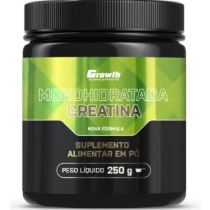 Creatina Monohidratada 250g Growth Supplements – Sem Sabor Em Pó