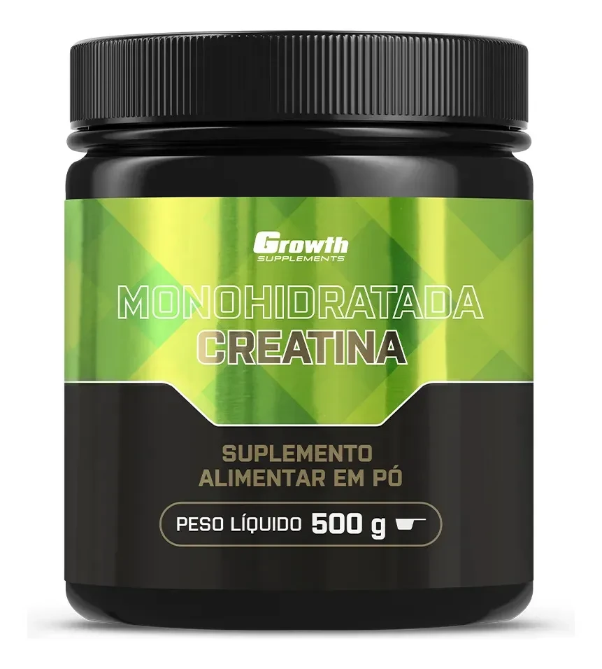 Creatina Monohidratada 500g Growth Supplements - Sem Sabor em Pó Creatina Monohidratada 500g Growth Supplements - Sem Sabor em Pó