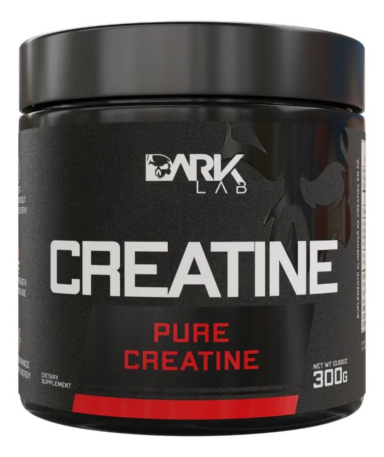Creatina Monohidratada Em Pote 300g 100% Pura Dark Lab Sem Sabor Creatina Monohidratada Em Pote 300g 100% Pura Dark Lab Sem Sabor