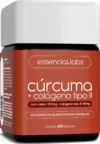 Cúrcuma 130mg Colágeno Tipo II 45mg Essencial Labs Cápsulas Pote