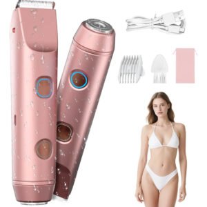Depilador Elétrico Feminino Recarregável Indolor Dupla Cabe