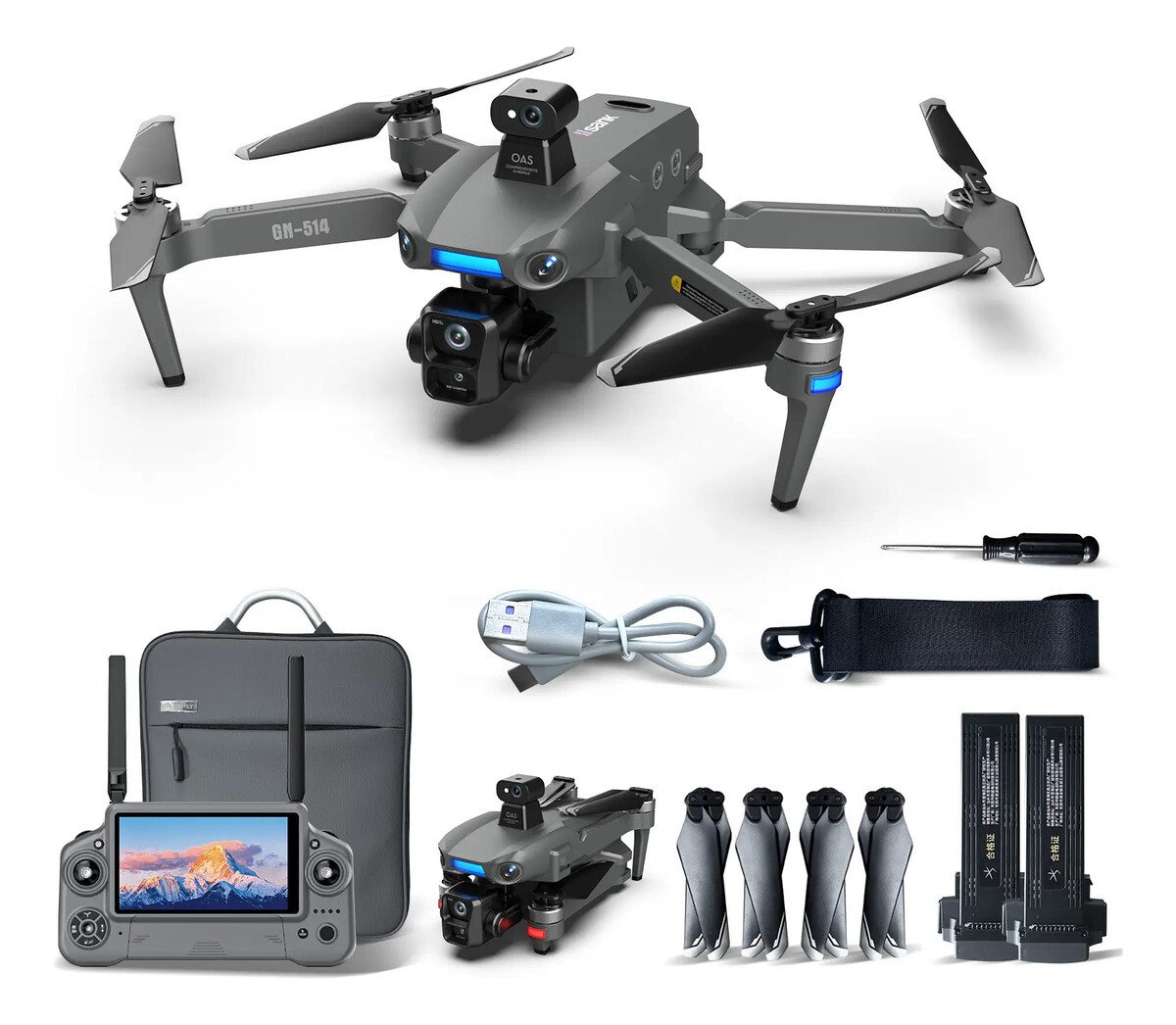 Drone S880 Gps Motor Brushles Camera Hd 4k 2 Baterias Preto Drone S880 Gps Motor Brushles Camera Hd 4k 2 Baterias Preto