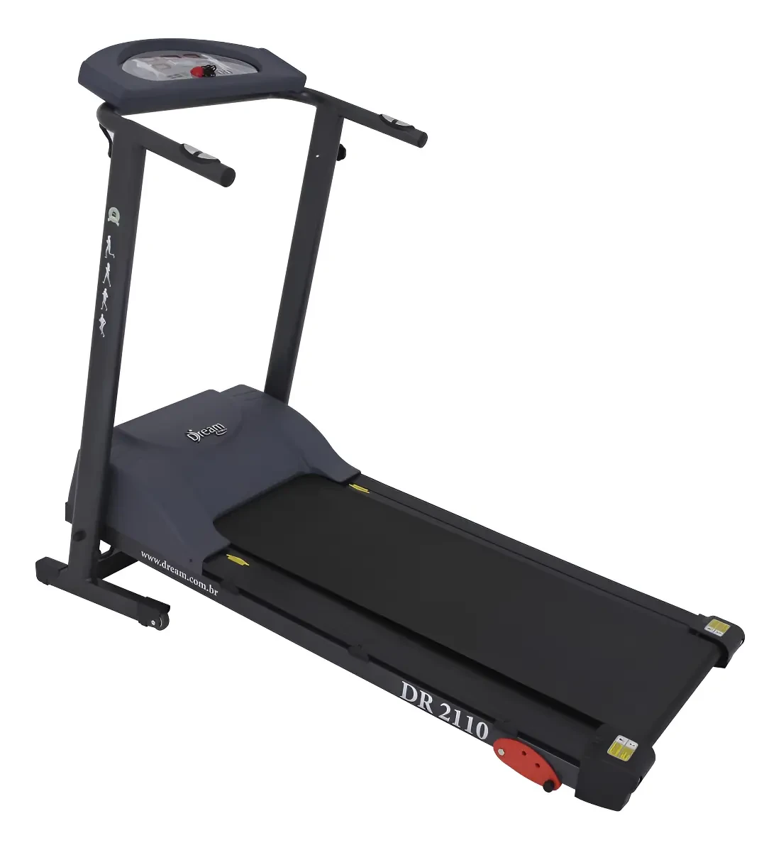 Esteira Elétrica Dream Fitness Ergométrica Bivolt Ginástica DR2110 Preto Esteira Elétrica Dream Fitness Ergométrica Bivolt Ginástica DR2110 Preto