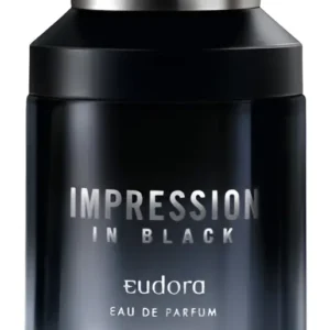 Frasco de Eudora Impression In Black Eau De Parfum 100ml original, perfume masculino amadeirado