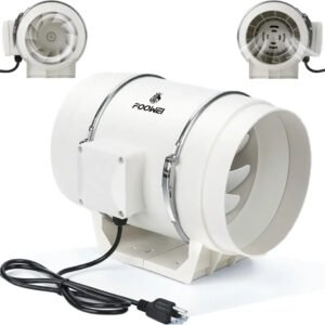 Exaustor Axial Turbo Exl 200mm Branco 130w Ventilada