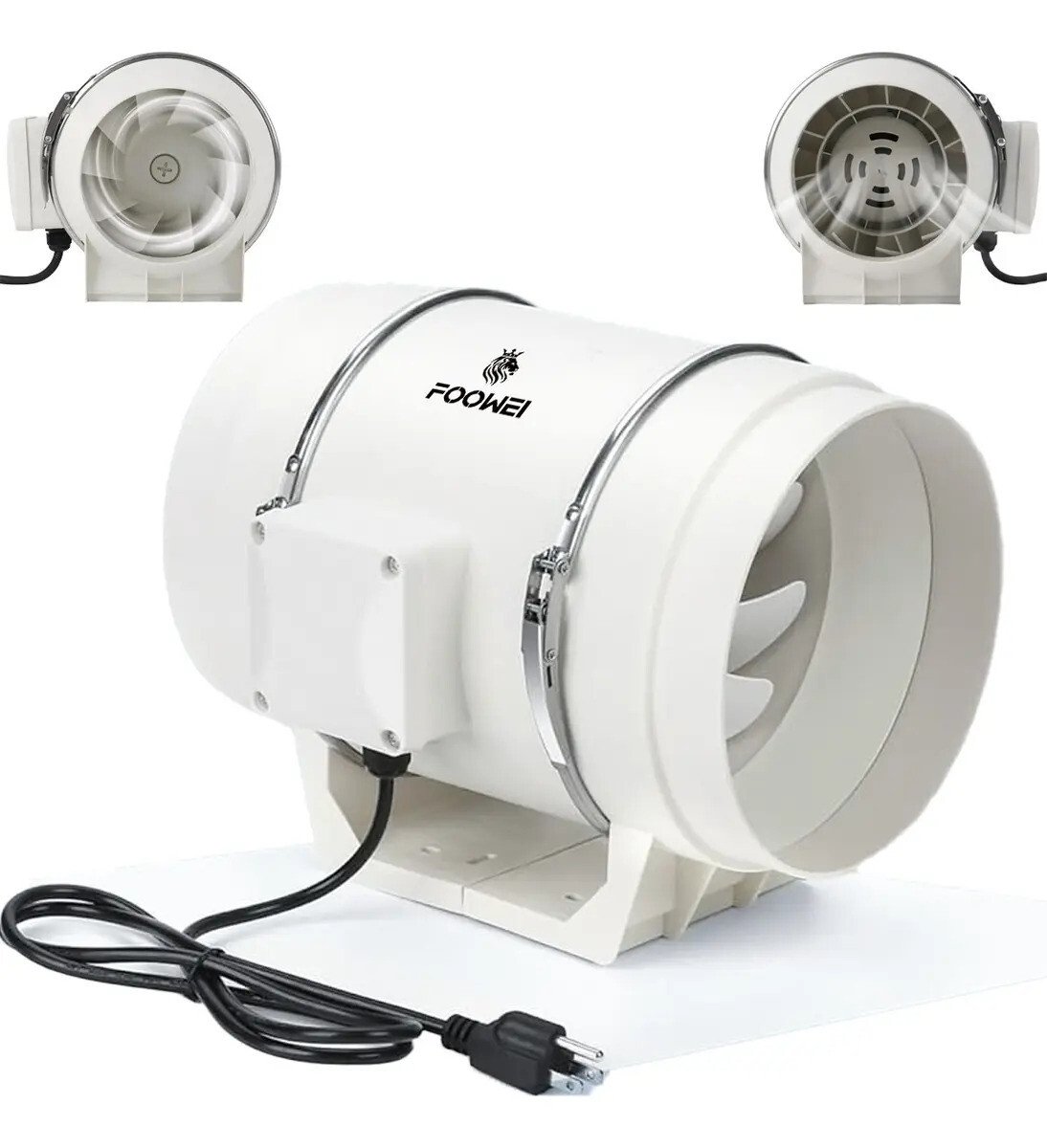 Exaustor Axial Turbo Exl 200mm Branco 130w Ventilada Exaustor Axial Turbo Exl 200mm Branco 130w Ventilada