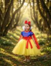 Fantasia Infantil Branca de Neve Vestido com Capa Kit Luxo - S/A Pingo de Gente