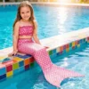 Fantasia Infantil De Carnaval Ariel C/ Cauda De Sereia E Top