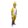 Fantasia Infantil Luxo Tails Sonic Amarelo de Verão