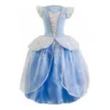 Fantasia Princesa Cinderela Adulto De Luxo C/ Tiara Envio24h