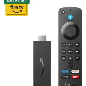 Fire TV Stick HD Amazon com Comandos por Voz Preto