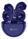 Fone de ouvido Bluetooth 5.0 sem fio 1Hora AUT119 intra-auricular confortável com microfone, cor azul