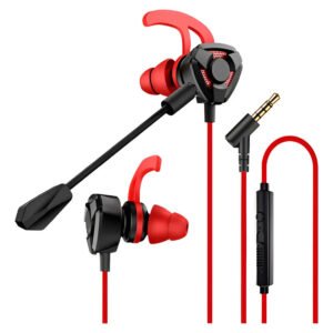 Fone De Ouvido Gamer Com Microfone Removível Cor Vermelho