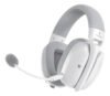 Fone de Ouvido Headset Gamer Sem Fio Titorion Mintak Pro Tri - Mode Ultraleve Branco com microfone removível e conexão Bluetooth e 2.4GHz