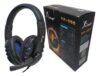 Fone de Ouvido Gamer Knup KP-359 Azul com microfone e LED