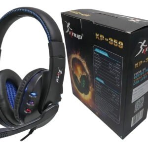 Fone de Ouvido Gamer Knup KP-359 Azul com microfone e LED